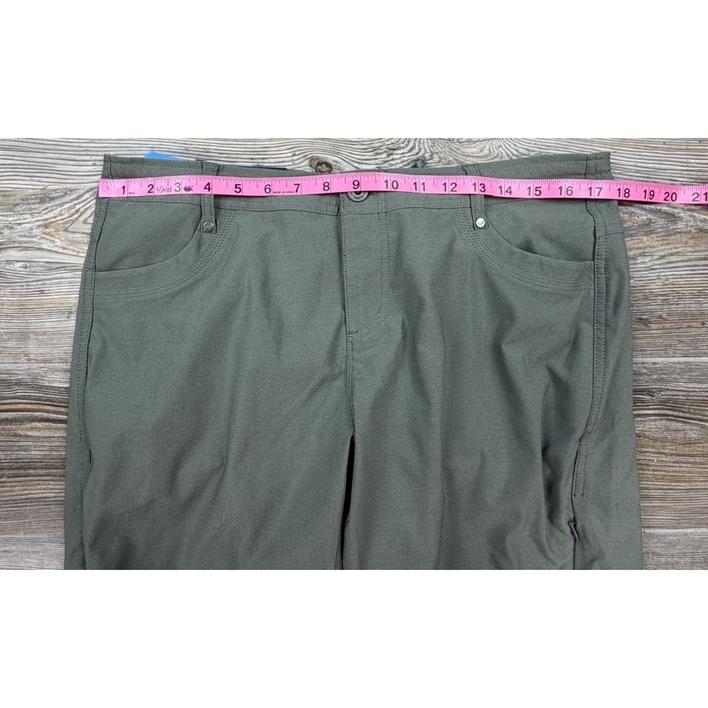 NEW  Kuhl Women's Trekr Pants‎ W/Capri Conversion Olive Green 14P Hike Gorpcore - Picture 9 of 16